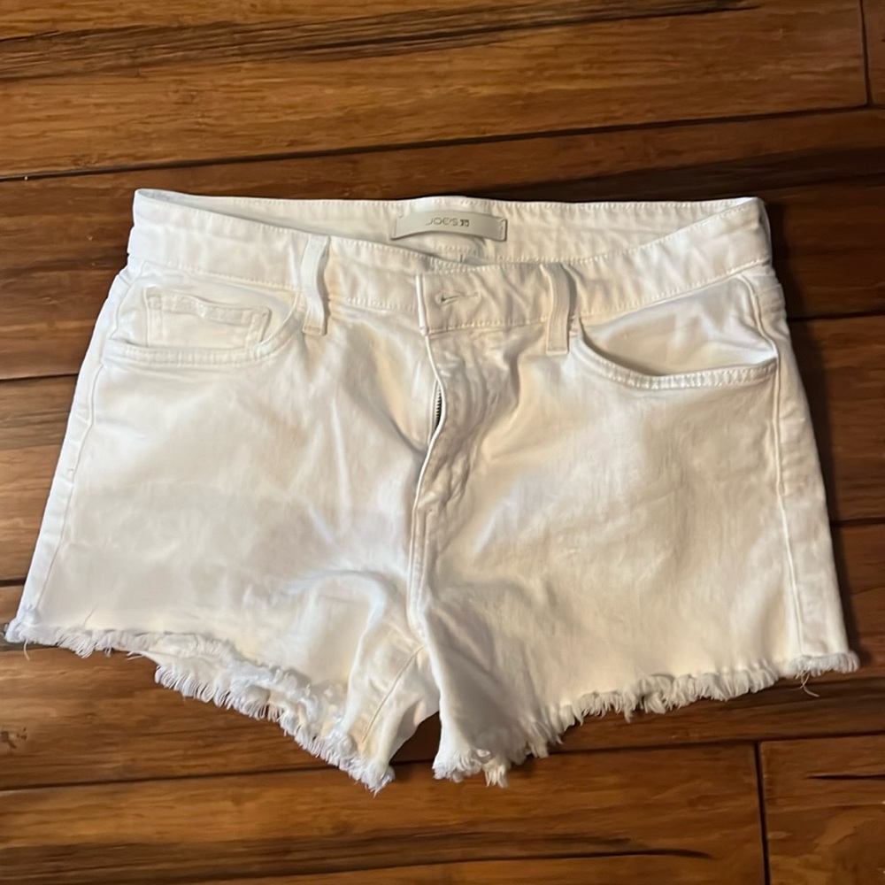 Joe's Jeans Cutoff White Denim Shorts, Size 29
